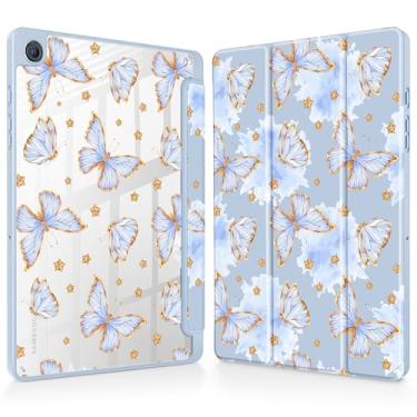 Imagem de Tuiklol Para Galaxy Tab A9 + /A9 Plus 27.9 cm 2023, suporte para caneta S com capa protetora transparente, capa traseira transparente, despertar/hibernar automaticamente, tablet Samsung Tab A9 Plus