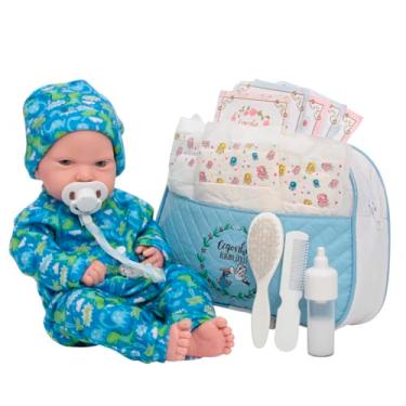 Imagem de Boneco Reborn Bebê Realista Silicone Com Bolsa Maternidade