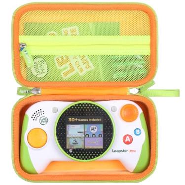 Imagem de Case for Leapfrog Leapster Ultra Handheld Learning Game Console - Hard Protective Travel Carrying Storage Organizer Bag (Green)