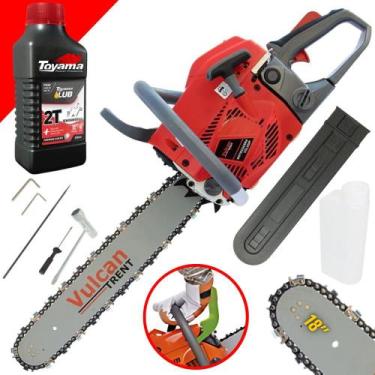 Imagem de Motosserra Profissional À Gasolina Vulcan VSL550P 55cc 3,35HP 13.000rp