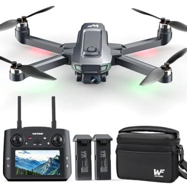 Imagem de Drone com câmera para adultos 4K, WF33 GPS FPV dobrável com tela LCD de 4,5 polegadas no controlador, abaixo de 249 g, motor sem escova, retorno para casa, transmissão 5G, tempo de voo de 40 minutos