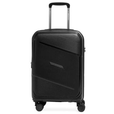 Imagem de Mala de Viagem Pequena 10 Kg Polipropileno 4 Rodas Seul Preta - Bagagg