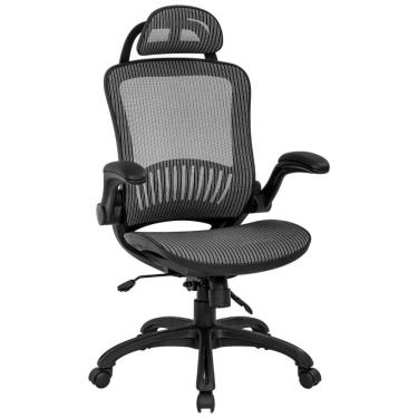 Imagem de BestOffice Cadeira de Escritório Giratória Ajustável Ergonômica c, Apoio de Cabeça
