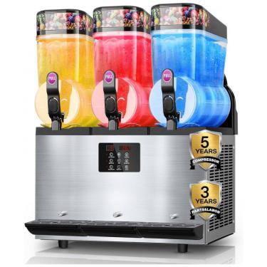 Imagem de Máquina de Raspadinha e Smoothie Gelado Comercial de Aço Inoxidável, 45L, 85 Copos por Ciclo, Ideal para Restaurantes e Bares - FOHERE