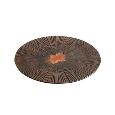 Imagem de Prato de serviço prato de comida ocidental criativo para uso doméstico, restaurante de prato de bife de alta classe, prato plano para família, restaurante, hotel, etc. Pratos (Cor: C, Tamanho: 31 cm)