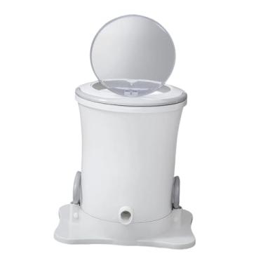 Imagem de Generic Secadora de roupas centrifugadora, secadora de roupas mini, compacta, portátil, máquina de secar roupas, manual para dormitórios de acampamento RV, Branco, L