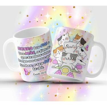 Imagem de Caneca Personalizada Honra teu Pai e tua Mãe - Êxodo 2012 - 325ml - Am