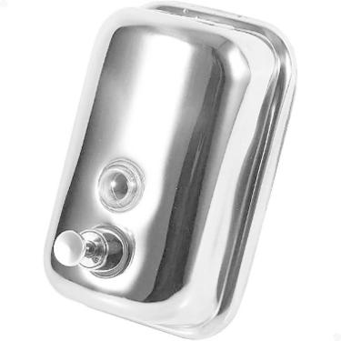 Imagem de Dispenser Saboneteira Álcool Gel Sabão Líquido Inox 500Ml