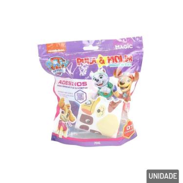 Imagem de Massinha de Modelar 08 Peças Patrulha Canina Roxo - Tudo em Caixa