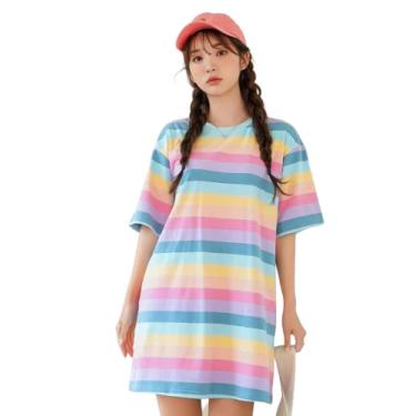 Imagem de Leriya Fashion Vestidos ocidentais para mulheres | Vestido curto evasê, Multicolorido, P