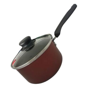 Imagem de Panela Avulsa De Aluminio 14cm Com Tampa De Vidro Cereja Cereja - NoBr