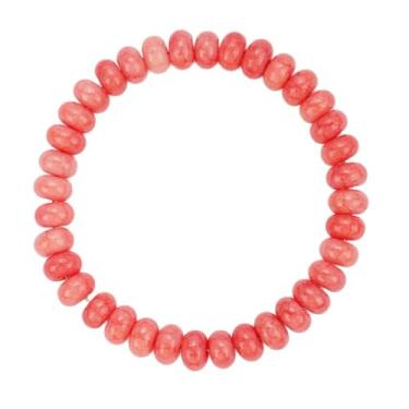 Imagem de Pulseira Strecthy com contas rosa joias elásticas fashion pulseira de cura pingente elástico para homens e mulheres, One Size, Pedra, Sem Pedra Preciosa