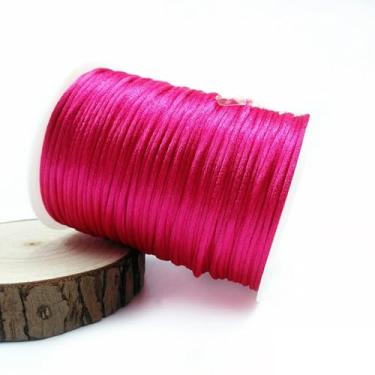 Imagem de Cordão de nylon acetinado de 2 mm, macramê, rabo, colares, pulseiras, miçangas, fabricação de joias, Kumihimo, nó chinês.