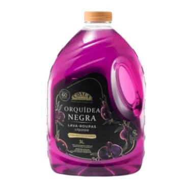 Imagem de Coala Laundry Orquidea Negra Lava-roupas Líquido Fragrância Chá Branco Biodegradável 3L Rende 60 Lavagens Roupas Brancas Coloridas Pretas (3 litro, Orquíde negra)