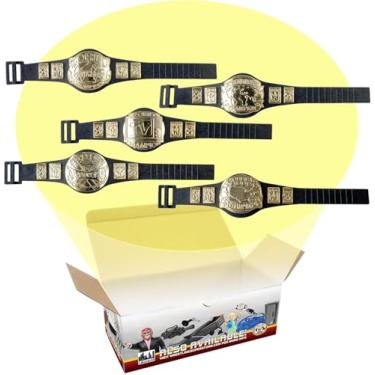 Imagem de Conjunto de 5 cintos de campeonato para bonecos de luta livre