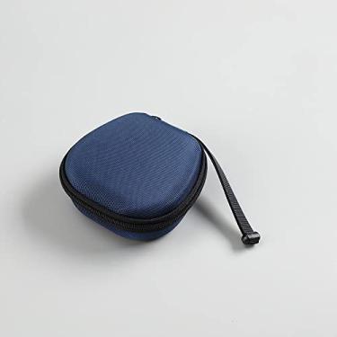 Imagem de Capa protetora rígida portátil para fone de ouvido intra-auricular, decodificação, capa de caixa de armazenamento de amplificador de fone de ouvido (azul)