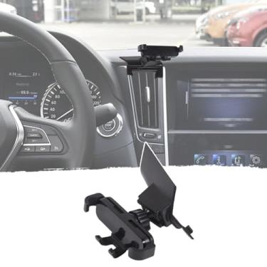 Imagem de Aotumcer Suporte de telefone de carro para acessórios Infiniti Q50 Q60 Q60S, suporte de painel para celular Infiniti Auto 2015-2022 não afeta a saída de ar (C)