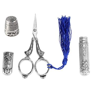 Imagem de GLOGLOW Tesoura de Costura Elegante Em Estilo Vintage para Cortar Tecido e Papel - Pontos de Entrega, Construções Duráveis