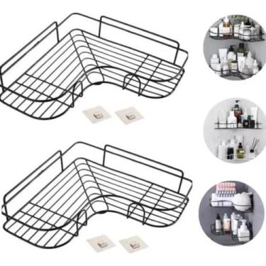 Imagem de Kit 2 Porta Shampoo Suporte De Canto Prateleira Banheiro Box - Top Rio