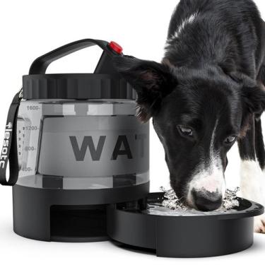 Imagem de Garrafa de água portátil para cães lesotc 1,6 L Travel Bowl sem BPA