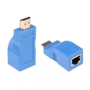 Imagem de Hdmi Extender Rj45 Cat5e Cat6 Repeater 1080p 4k-2k
