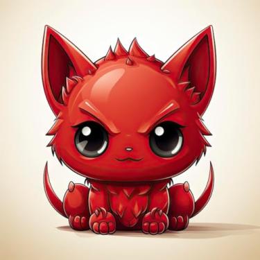 Imagem de Lyphi Adesivo de Parede Anime Monstros Bonitinhos Decoração Infantil Kawaii Branco 50x50cm