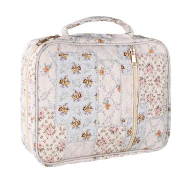 Imagem de Capa Acolchoada para Bíblia Feminina, Estojo Grande Portátil com Estampa Floral Alça Durável Acessórios para Estudo e Bolsa Cristã Meninas