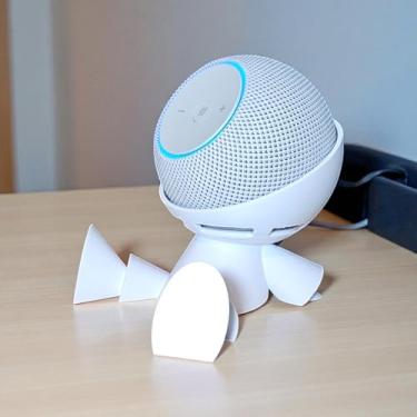 Imagem de Suporte Alexa Echo Dot MAX Astronauta - Escultura, Presente, decoração criativa, música, som, stand de mesa Amazon