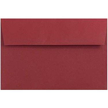Imagem de JAM PAPER Envelopes de convite premium A9 - 146 x 222,3 mm (5 3/4" x 8 3/4") - Vermelho escuro - pacote com 100