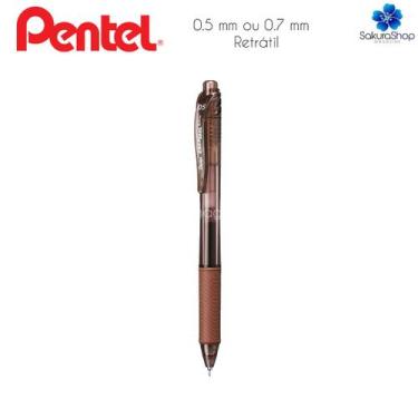 Imagem de Caneta Gel PENTEL Energel X RT Retrátil 0.5mm e 0.7mm Seca Rápido, 0.5