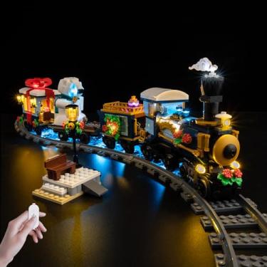 Imagem de Nitemode LED Light Kit Compatible with Lego 10361 Holiday Express Train, Upgraded Brightness Adjustable Lighting Accessories(No Model)