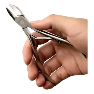 Imagem de Alicate Cortador e Desencravador de Unha Pé Mão Dedão Aço Inox Profissional