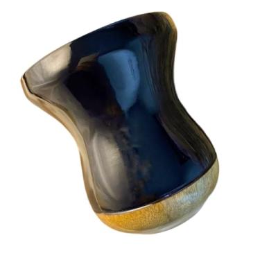 Imagem de Cuia Termica，Cuia de Chimarrão Copo de Mate de Madeira em Dois Tons com Logotipo/Nome/Desenho Gravado a Laser(Preta)