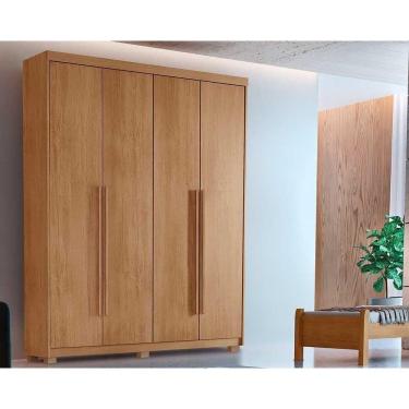 Imagem de Guarda Roupa 4 Portas Hawaii E 2 Gavetas C- Pés Naturale - Rufato