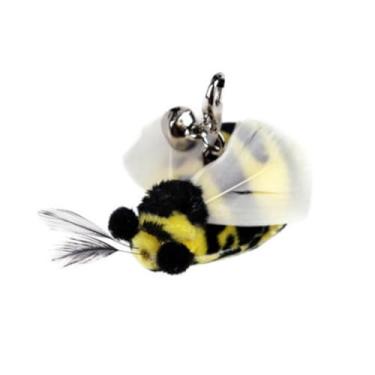 Imagem de Luzhengyang Recargas de varinha Feather Cat Teaser – Cabeças inspiradas em pássaros naturais, acessórios de brinquedo de gato para brincadeiras interativas (pacote com 5) (refil de vespão gigante)