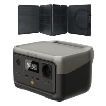 Imagem de Gerador Portátil Energia River 2 + Placa Solar 60w Ecoflow