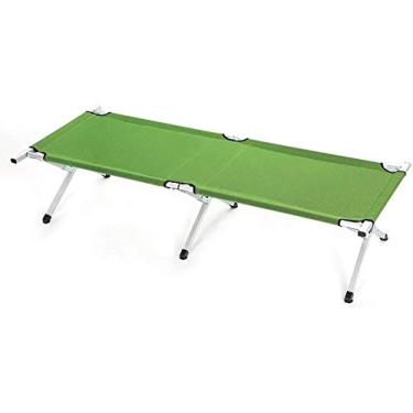 Imagem de Espreguiçadeira, cadeiras de jardim, espreguiçadeira, área externa, dobrável, portátil, cama reclinável de alumínio, cama deitada, escritório, artefato de grama, verde