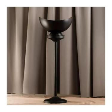 Imagem de Balde de gelo de aço inoxidável polido com suporte, refrigerador de gelo grande para cerveja, vinho, champanhe – uso interno e externo (preto)