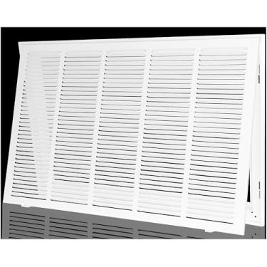 Imagem de Grade de filtro de ar de retorno, grade de tampa de ventilação de retorno de ar para abertura de duto 76 cm L x 45 cm A, tampas de ventilação HVAC de aço para parede e teto, comporta filtro CA de 2,5