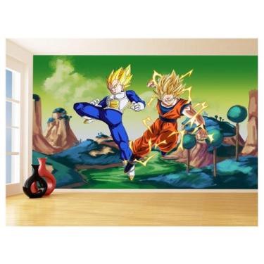 Imagem de Papel De Parede Dragon Ball Goku Vegeta Anime 3,5M Dbz324 - Você Decor