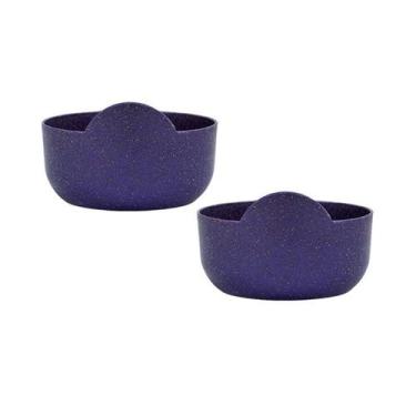 Imagem de Kit 2 Super Bowl Fibra Madeira Green Colors Lilás 475Ml - Bb Store