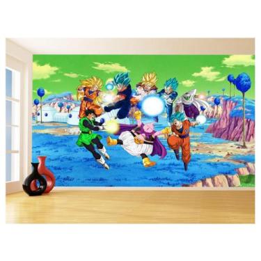 Imagem de Papel De Parede Dragon Ball Goku Vegeta Anime 3,5M Dbz403 - Você Decor