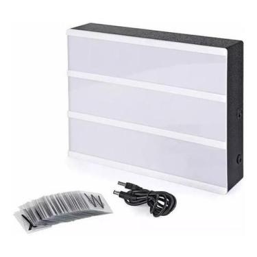 Imagem de Luminária Light Box Led Letreiro A4 Quadro Painel Cinema - OEM
