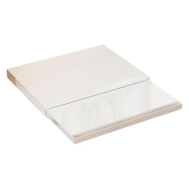 Imagem de YWJLQH Organizador Extensível para Eletrodomésticos de Cozinha, Mesa de Trabalho Extensível para Panela Elétrica de Arroz com 2 Níveis, Branco