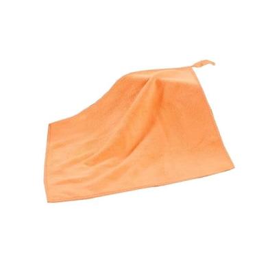 Imagem de Toalhas de limpeza de louça de microfibra absorventes para utensílios de cozinha, panos de limpeza leves e resistentes a arranhões (laranja)