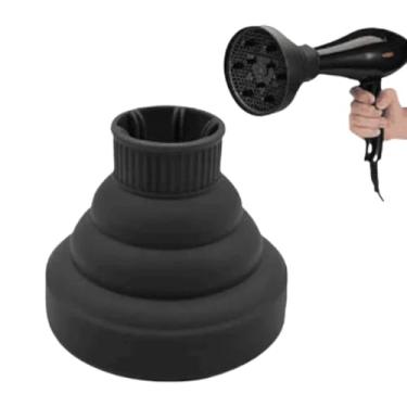 Imagem de Difusor de cachos em formato de mão, tipo universal, feito de plástico ABS(modelo touca)