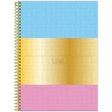 Imagem de Caderno Universitário Capa Dura 10 Matérias 160 Folhas Shine Foroni Estampa 1