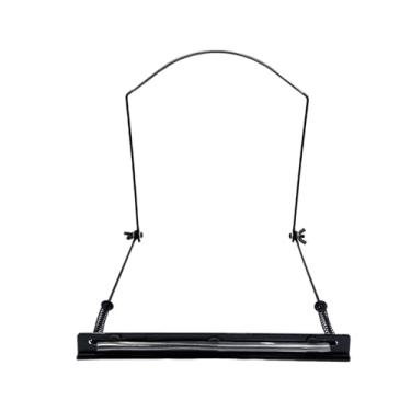 Imagem de menolana Suporte para com 24 furos, apoio para o pescoço da, mãos, padrão profissional da indústria, ajuste por mola para músicos adultos, Preto