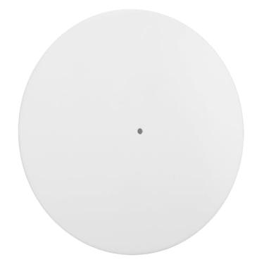 Imagem de Ymiko Tapete Giratório Antiestático para Toca-discos de 12 Espaços, Almofada de Disco de Substituição de Prato Acrílico para Mesas Giratórias de Vinil (Bege)