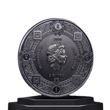 Imagem de Moeda Doze Signos do Zodíaco, O Sol e a Lua, 4 cm de ferro - yiweisai